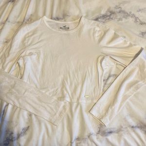 Women’s/Girl’s Hollister White Long Sleeve Baby Tee